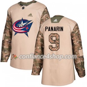 Adidas Maillot de Hockey Blue Jackets Artemi Panarin 9 2017-2018 Camo Veterans Day Practice Authentic - Homme